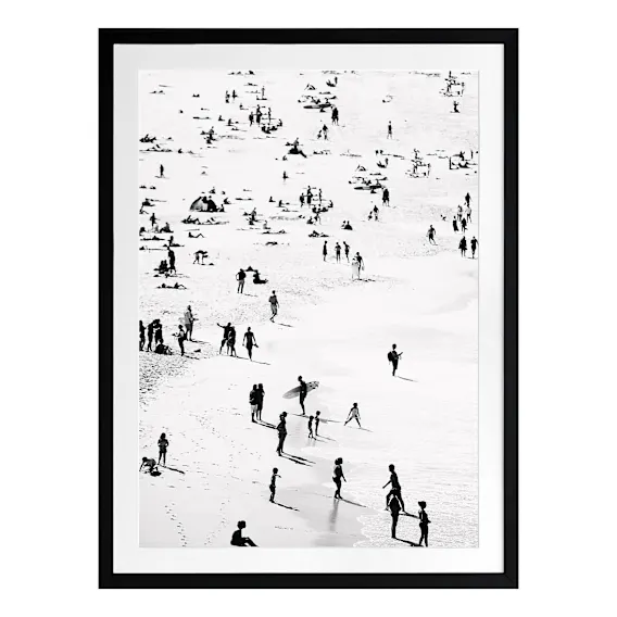 Ebb & Flow Framed Print in 55 x 70cm