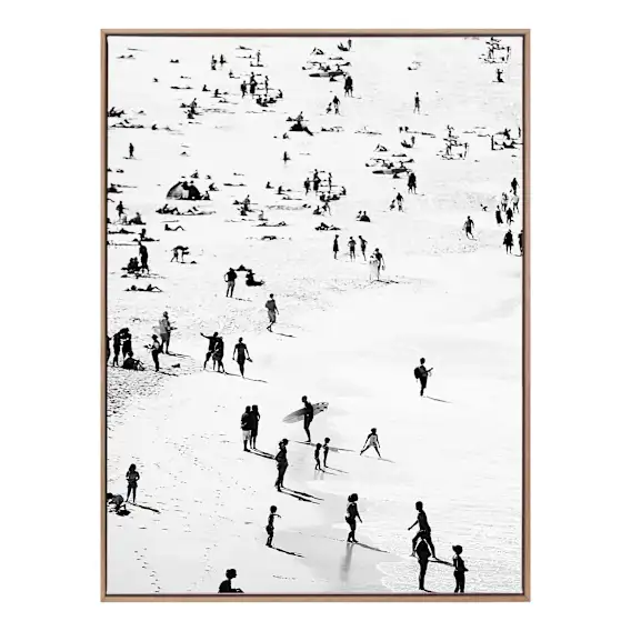Ebb & Flow Box Framed Canvas in 93 x 123cm