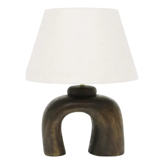 Elin Table Lamp 20x50cm in Walnut