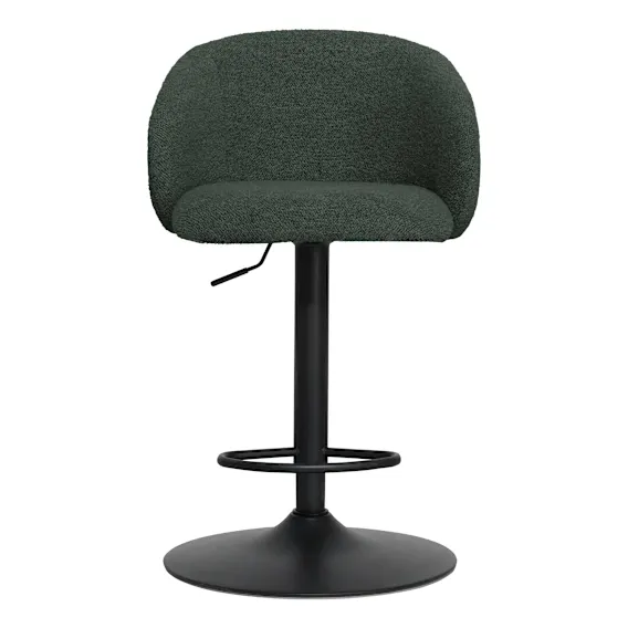 Eleanor Swivel Bar Stool in Monza Green / Black