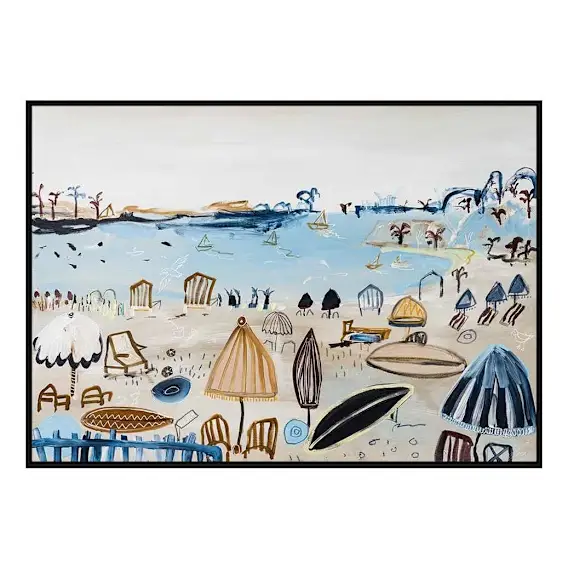 Emily Bay Box Framed Canvas in 102 x 72cm