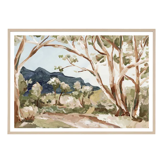 Eucalyptus View Dark Framed Print in 62 x 45cm