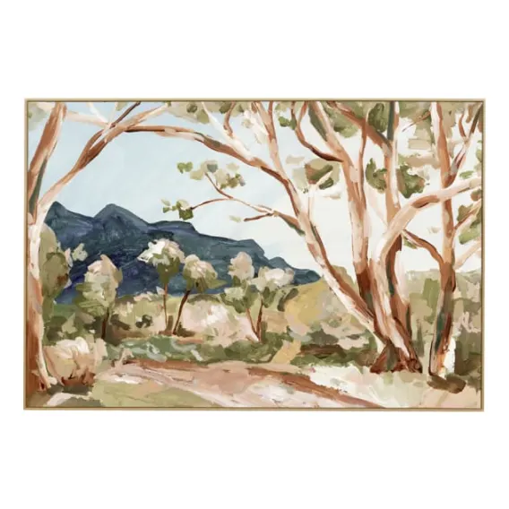 Eucalyptus View Box Framed Canvas in 62 x 42cm