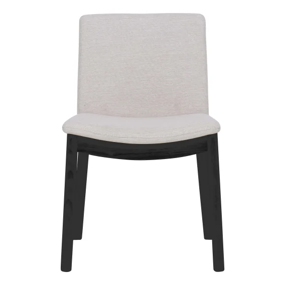 Everest Dining Chair in Beige Fabric / Black