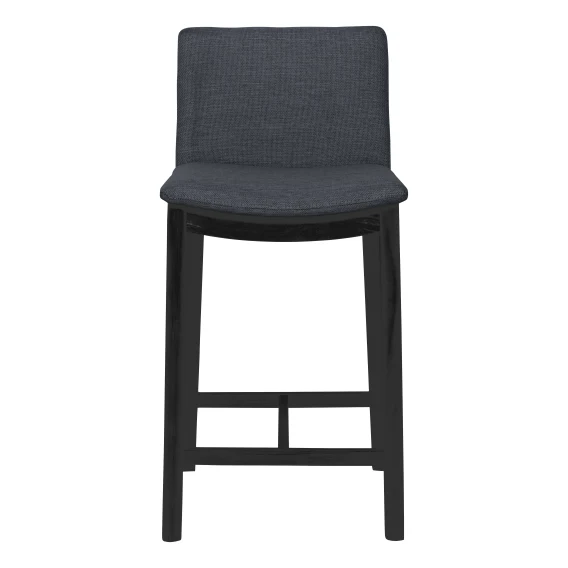 Everest Bar Chair in City Grey / Black Leg