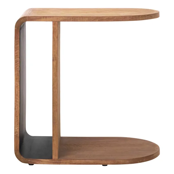Evo Horizontal Side Table in Reclaimed Teak / Black