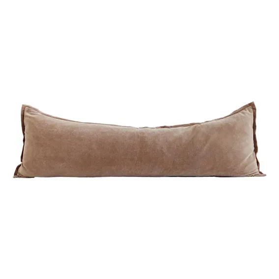 Evelyn Feather Fill Lumbar Cushion 120x40cm in Natural
