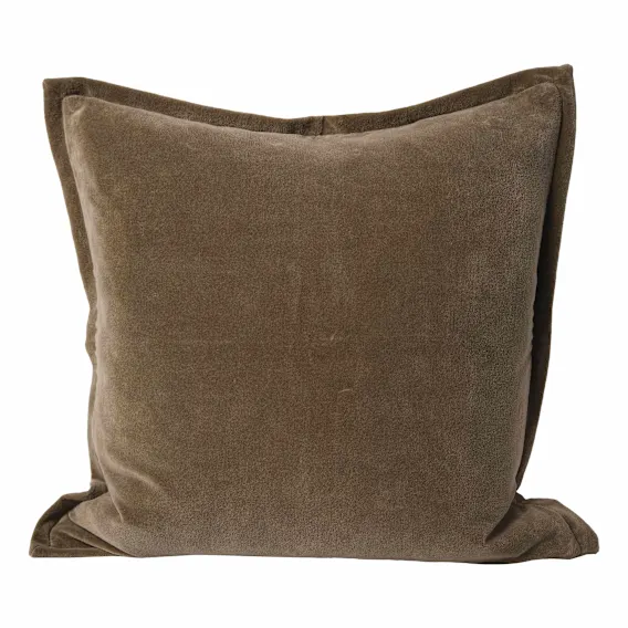 Evelyn Feather Fill Cushion 50x50cm in Olive