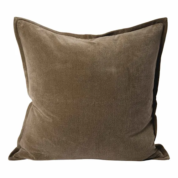 Evelyn Feather Fill Cushion 60x60cm in Olive