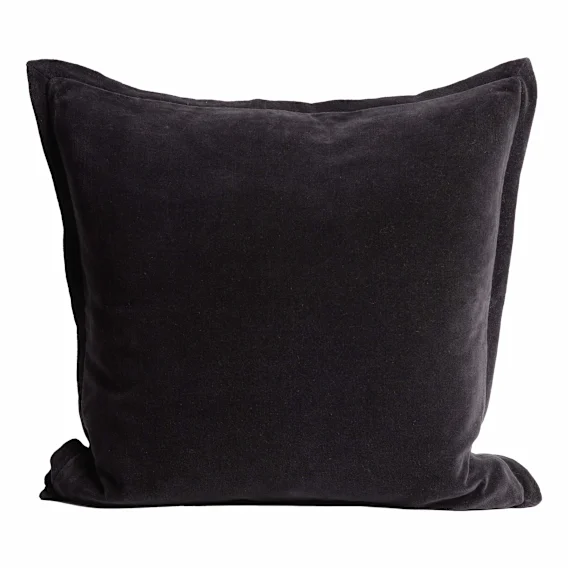 Evelyn Feather Fill Cushion 50x50cm in Black