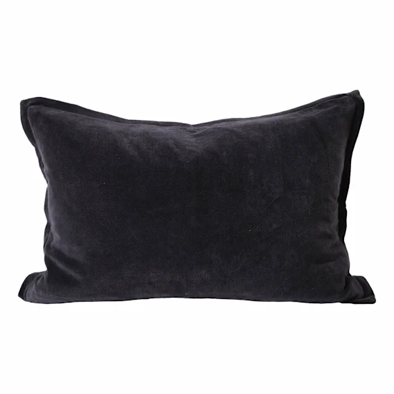 Evelyn Feather Fill Cushion 60x40cm in Midnight