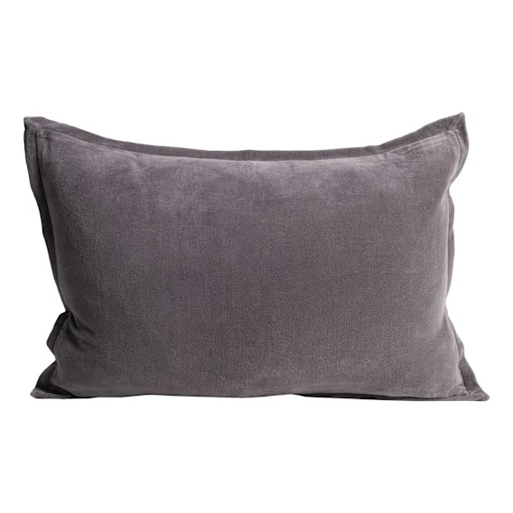 Evelyn Feather Fill Cushion 60x40cm in Slate