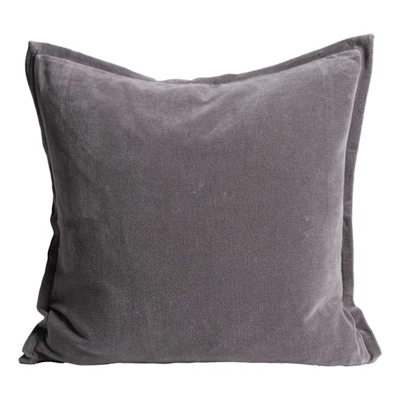 Evelyn Feather Fill Cushion 50x50cm in Slate
