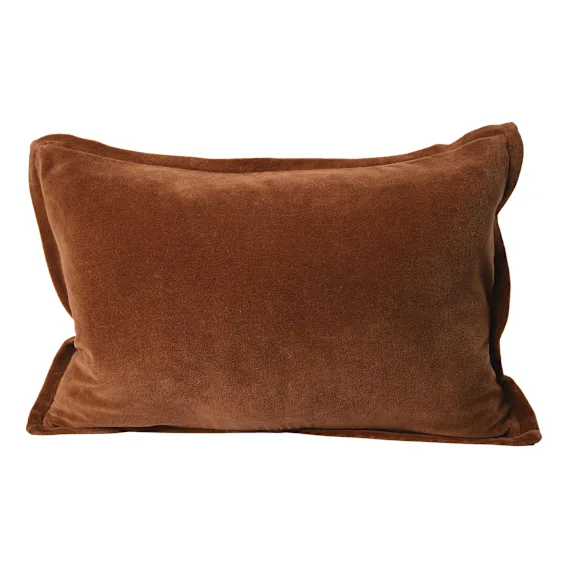 Evelyn Feather Fill Cushion 60x40cm in Nutmeg