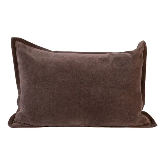 Evelyn Feather Fill Cushion 60x40cm in Mink