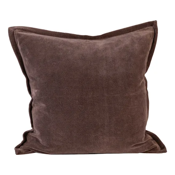 Evelyn Feather Fill Cushion 50x50cm in Mink