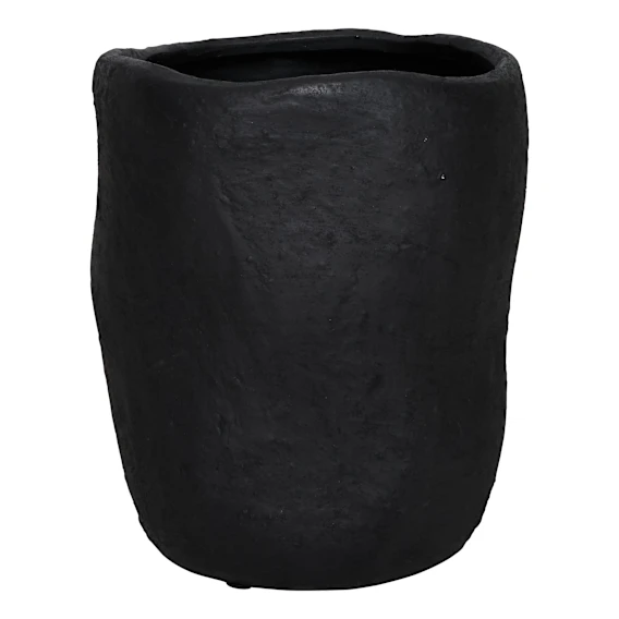 Faye Vase Small 24x27.5cm in Black