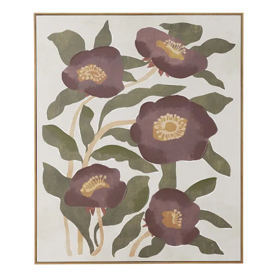 Fiori Box Framed Canvas in 100 x 100cm
