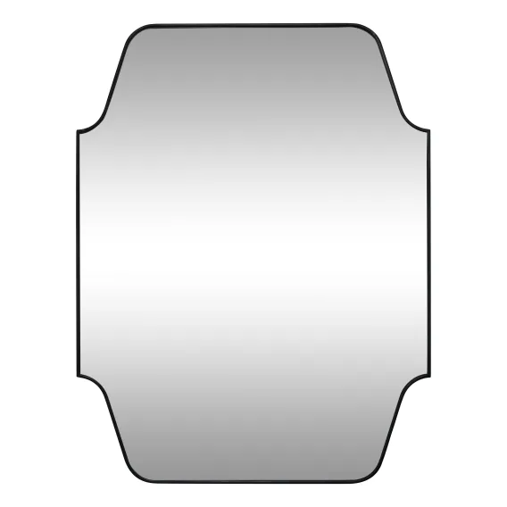 Florence Mirror 100x130cm in Matte Black