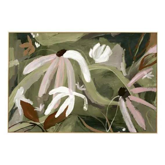 Floral Expression Box Framed Canvas in 137 x 92cm