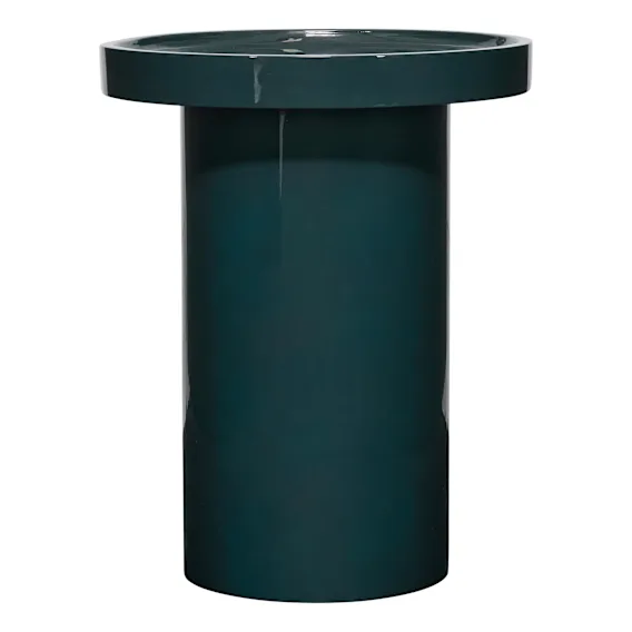 Flora Side Table 40x50.5cm in High Gloss Emerald