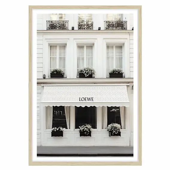 Flamenco House Framed Print in 95 x 133cm