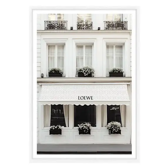 Flamenco House Framed Print in 95 x 133cm