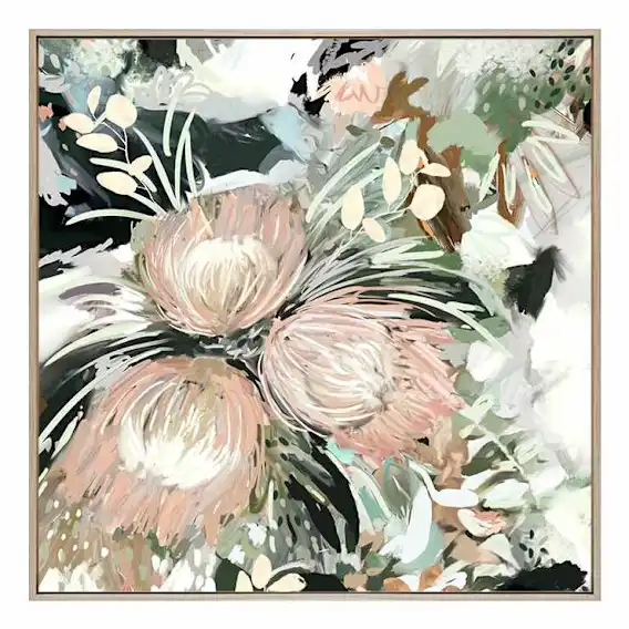 Forbes Florals Box Framed Canvas in 83 x 83cm