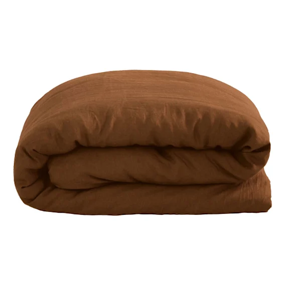 French Flax Linen Quilt Cover Set Queen in Hazel