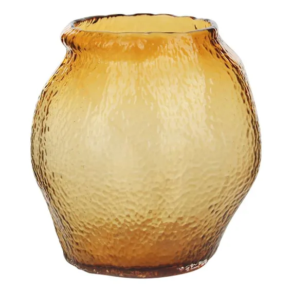 Freida Vase Small 24x26cm in Amber