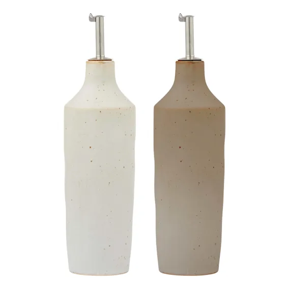 Francis Oil & Vinegar Bottles Set of 2 7x26cm in Neutral