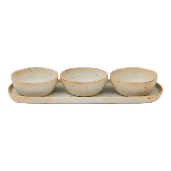 Francis Serving Set of 4 in Neutral