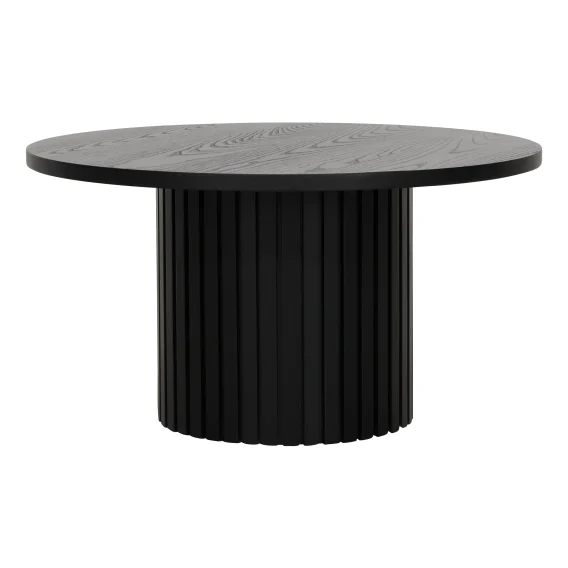 Gabino Round Coffee Table 85cm in Black