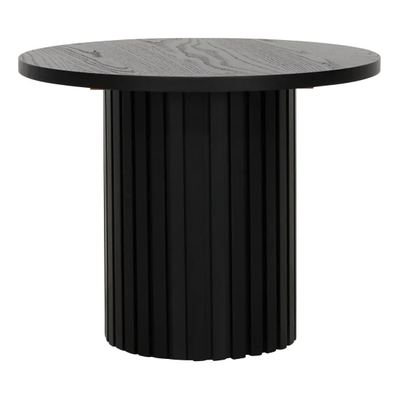 Gabino Round Side Table 66cm in Black