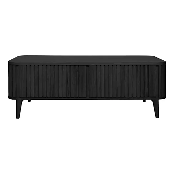 Gabino Rectangle Coffee Table 2 Drawer 135cm in Black