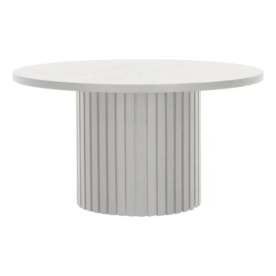 Gabino Round Coffee Table 85cm in White