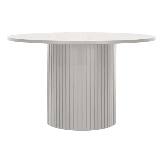 Gabino Round Dining Table 130cm in White