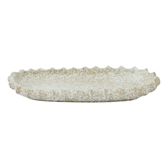 Gaia Platter Large 33.6x4.1cm in Natural