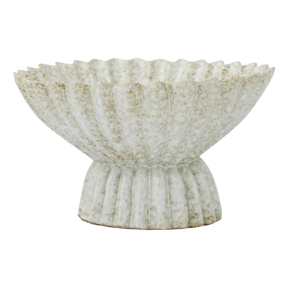 Gaia Footed Bowl 26x14.5cm in Natural