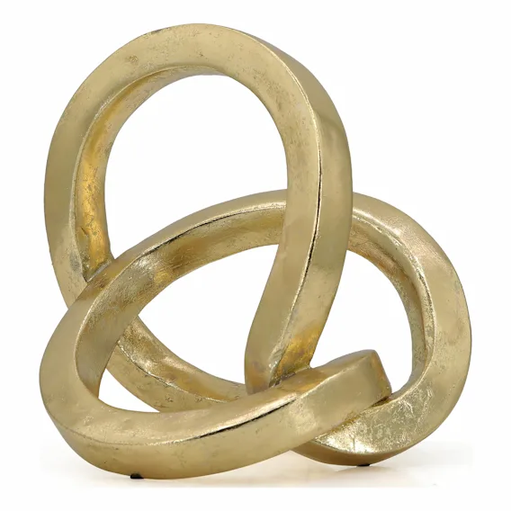 Golden Ties Sculpture 22x20cm in Gold