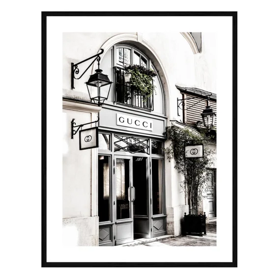 Gucci House Framed Print in 73 x 103cm