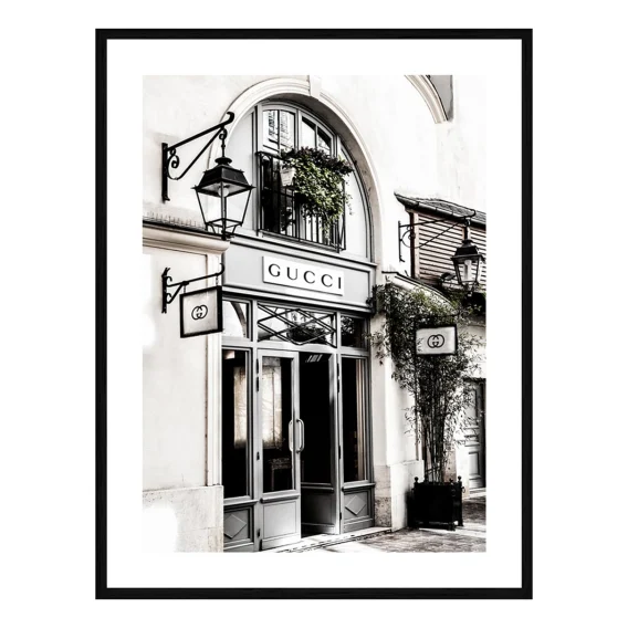 Gucci House Framed Print in 61 x 84cm