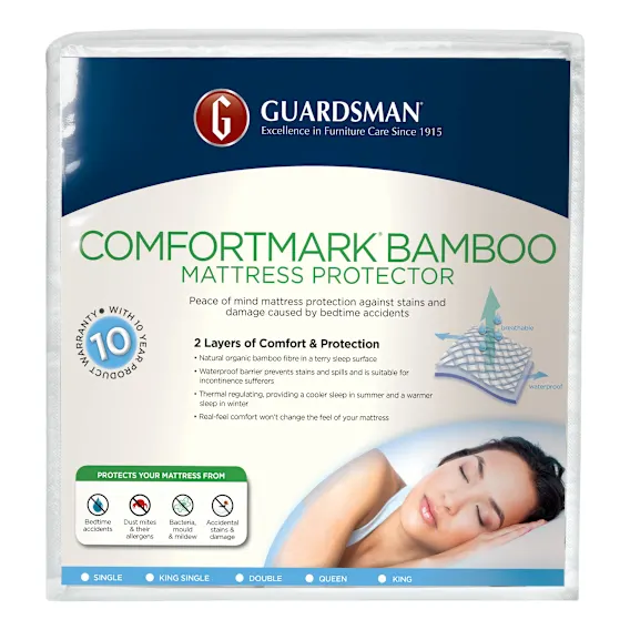 Guardsman Mattress Protector Comfortmark Bamboo in Single