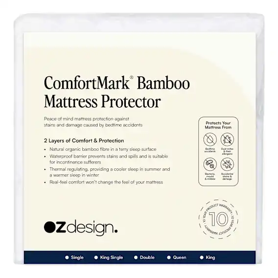 Guardsman Mattress Protector Comfortmark Bamboo in Single