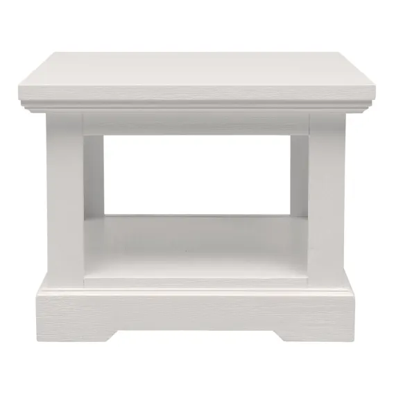 Hamptons Side Table 60cm in Acacia White