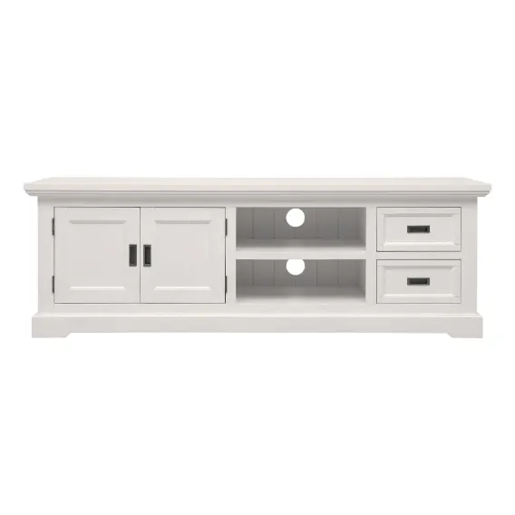 Hamptons Entertainment Unit 180cm in Acacia White