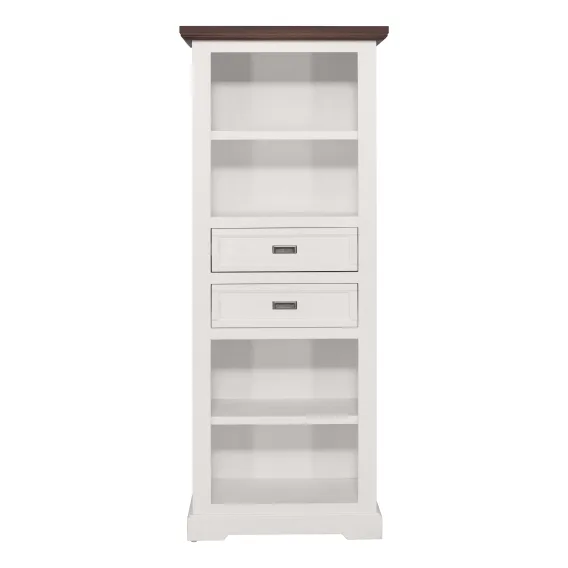 Hamptons Bookcase in Acacia Two Tone