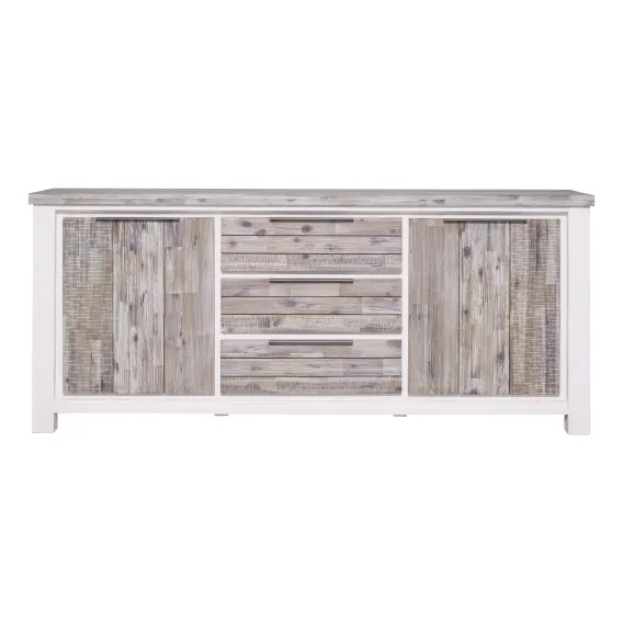 Halifax Buffet 203cm in Acacia Grey / White