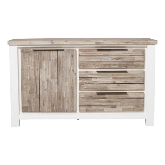 Halifax Buffet 145cm in Acacia Grey / White