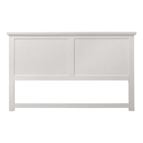 Hamptons Queen Bed Framehead in White